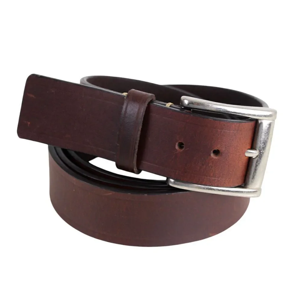 CLASSIC SADDLE BROWN GENUINE LEATHER 1 3/8
